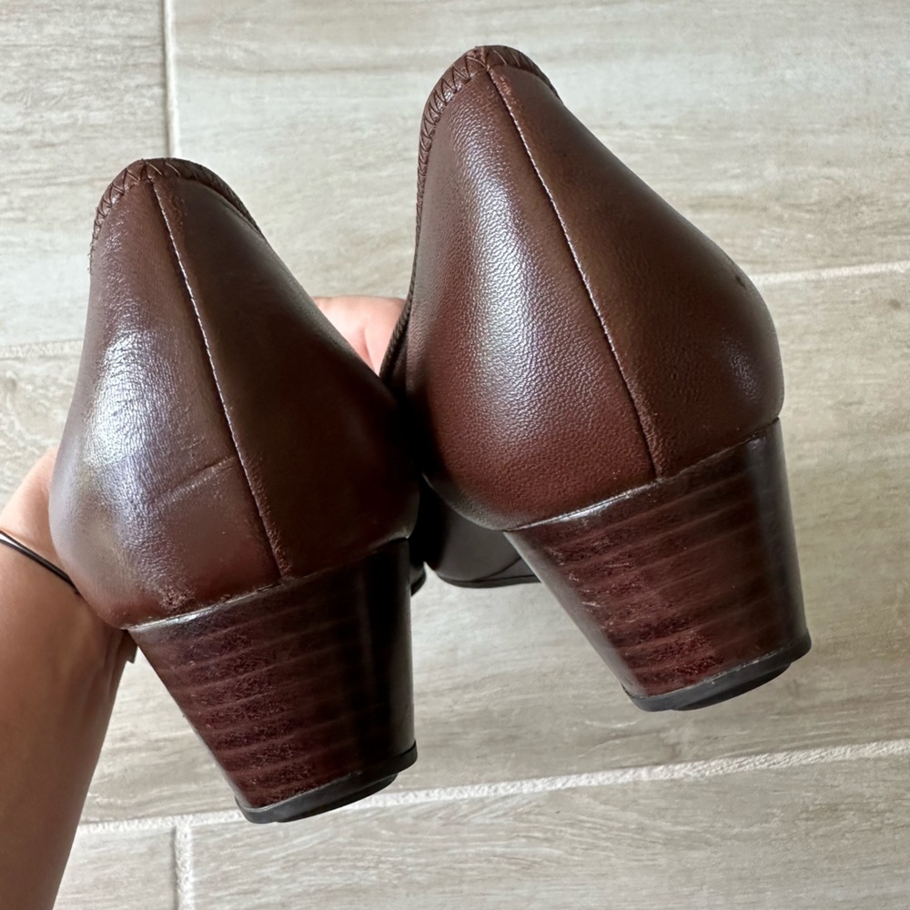 Cole Haan Nike Air Brown Ballet Wedge Heels Size 9.5 - Picture 3 of 6